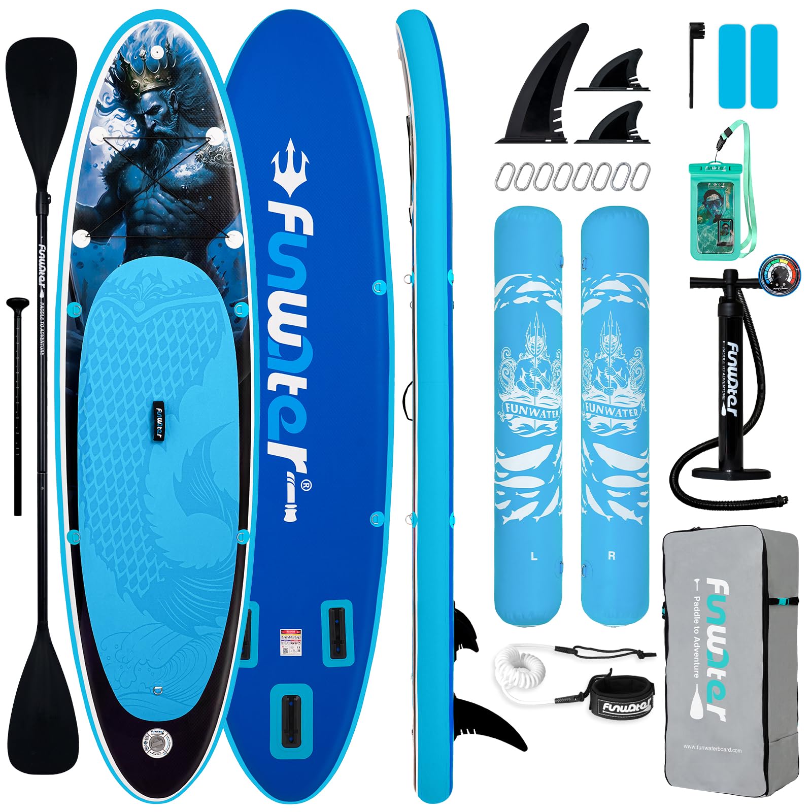 FunWater 10'6 Inflatable Stand Up Paddle Board