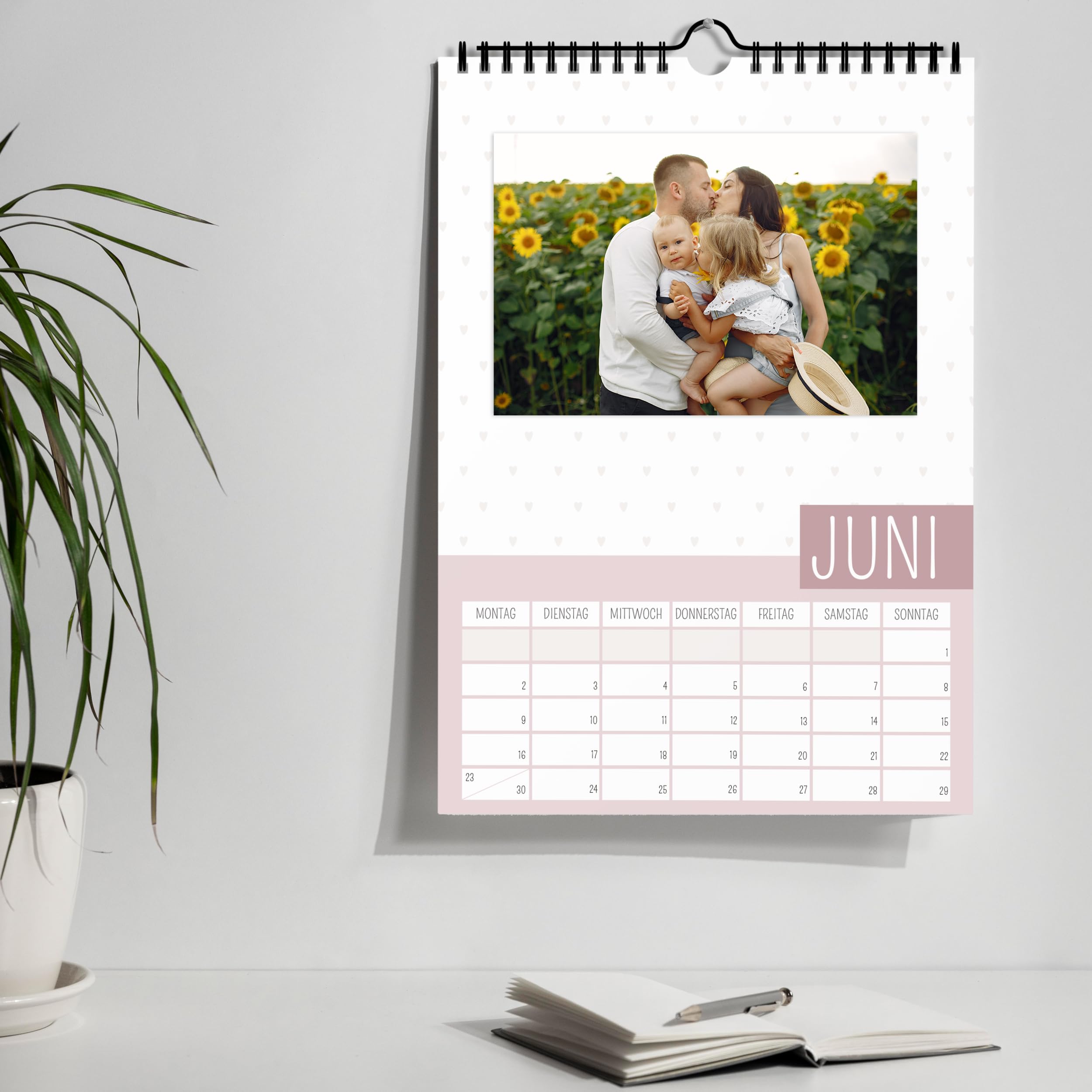 Calendario Fotográfico 2025 Para Personalizar (calendario De Manualidades 2025 En Formato A4), Calendario DIY Para Personalizar De Enero A Diciembre Con Vista General De Vacaciones, Ideal Como Regalo