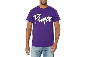 Prince Graphic Tees for Men: Iconic Logo on Majestic Purple