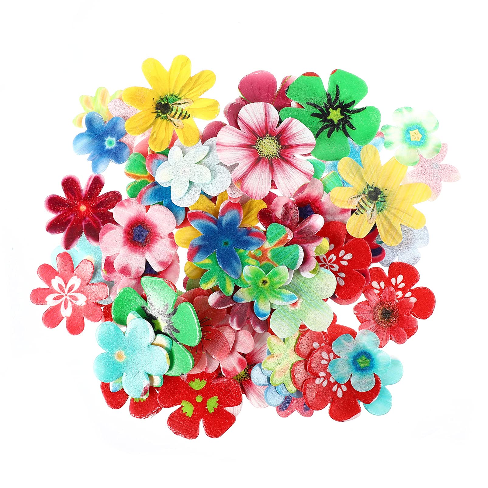 Buy Cabilock 360pcs Edible Cupcake Toppers Edible Cake Mini Flower