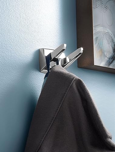 Miniatura 7 de Moen Donnor Collection P5860 - Toallero de mano de baño contemporáneo para montaje en pared, cromado de 6.25 pulgadas de diámetro, paquete de 2