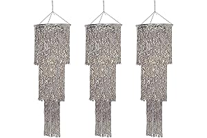 Beistle 3 Piece Three Tier Shimmering Chandeliers for New Year's Eve Decorations,...