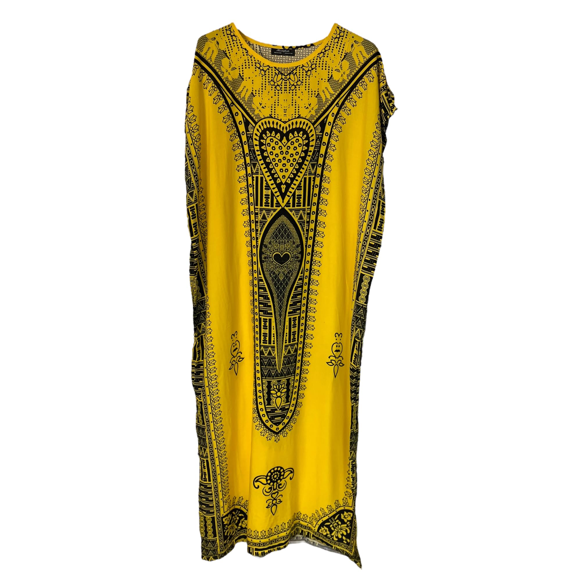 New Womens Long Maxi Cotton Kaftan Dress Summer Dashiki African Beach Cover One Size