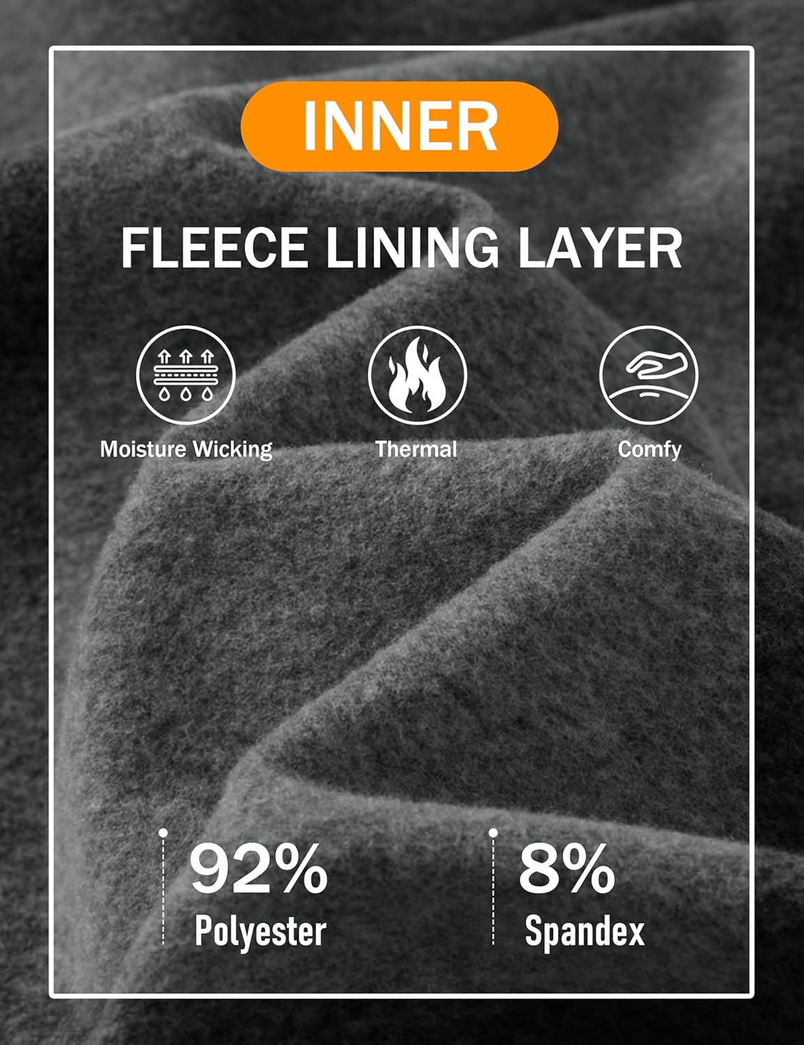 MAGCOMSEN Men's Thermal Shirts Long Sleeve Fleece Lined Base Layer Undershirts Athletic Warm Winter Workout Top - Image 3