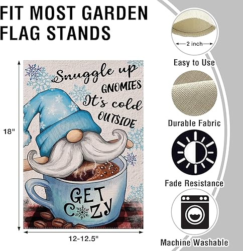 Miniatura 2 de Artofy Home is Where My Honey Bee Gnomo - Bandera decorativa para jardín, decoración exterior de primavera y verano, decoración exterior de