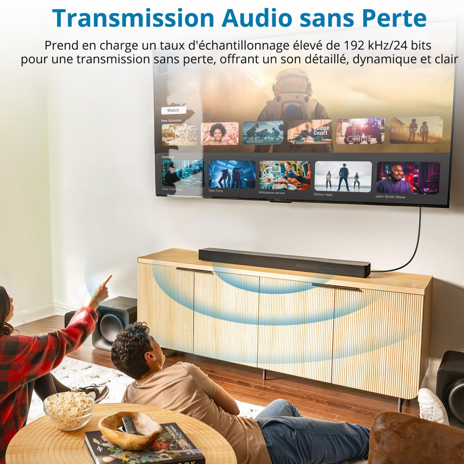 AUTOUTLET EARC/ARC Vers Câble Optique Adaptateur HDMI ARC Extracteur Audio EARC Prise En Charge 192 KHz Adaptateur HDMI ARC Vers Audio Optique/extracteur Audio ARC