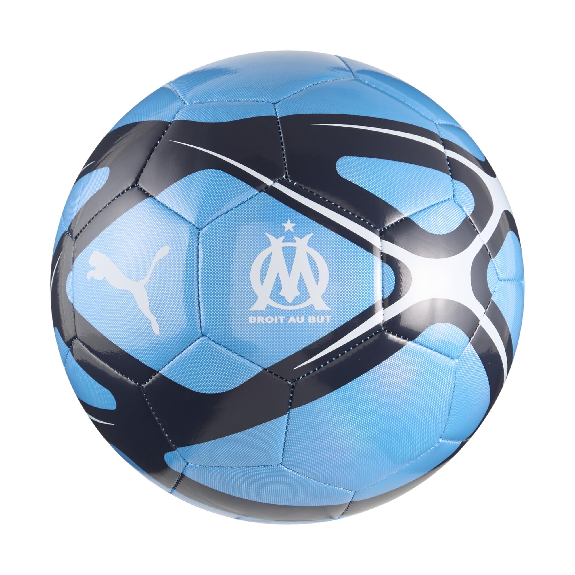 PUMA Ballon de Football Culture Olympique de Marseille 5, Bleu Azur White Blue