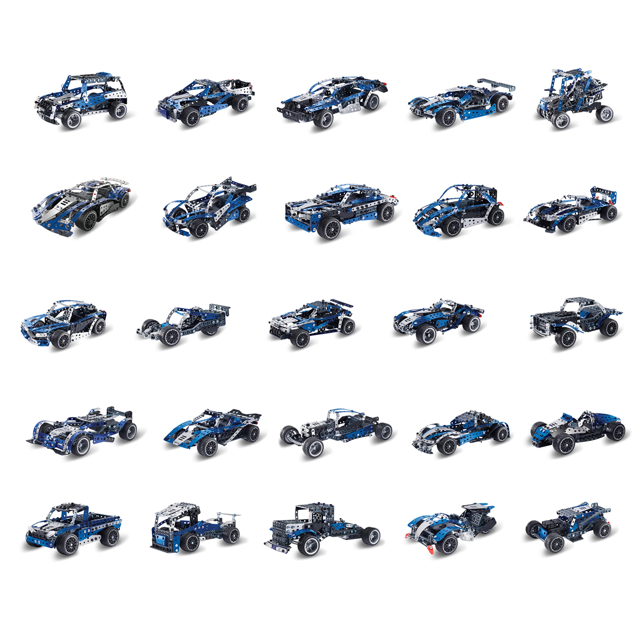MECCANO, Multimodello da 25 Supercar, con Motore e Luci LED, dai 10 Anni - 6044495