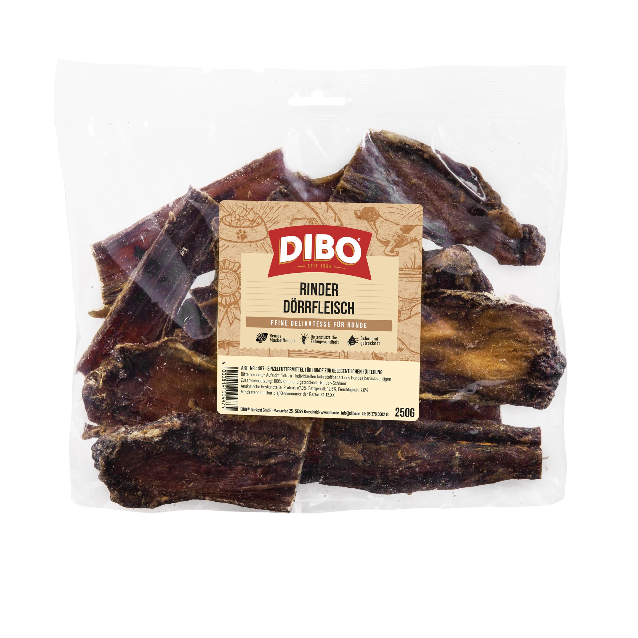 Dibo Karma dla Psów, Wołowina, 250 g