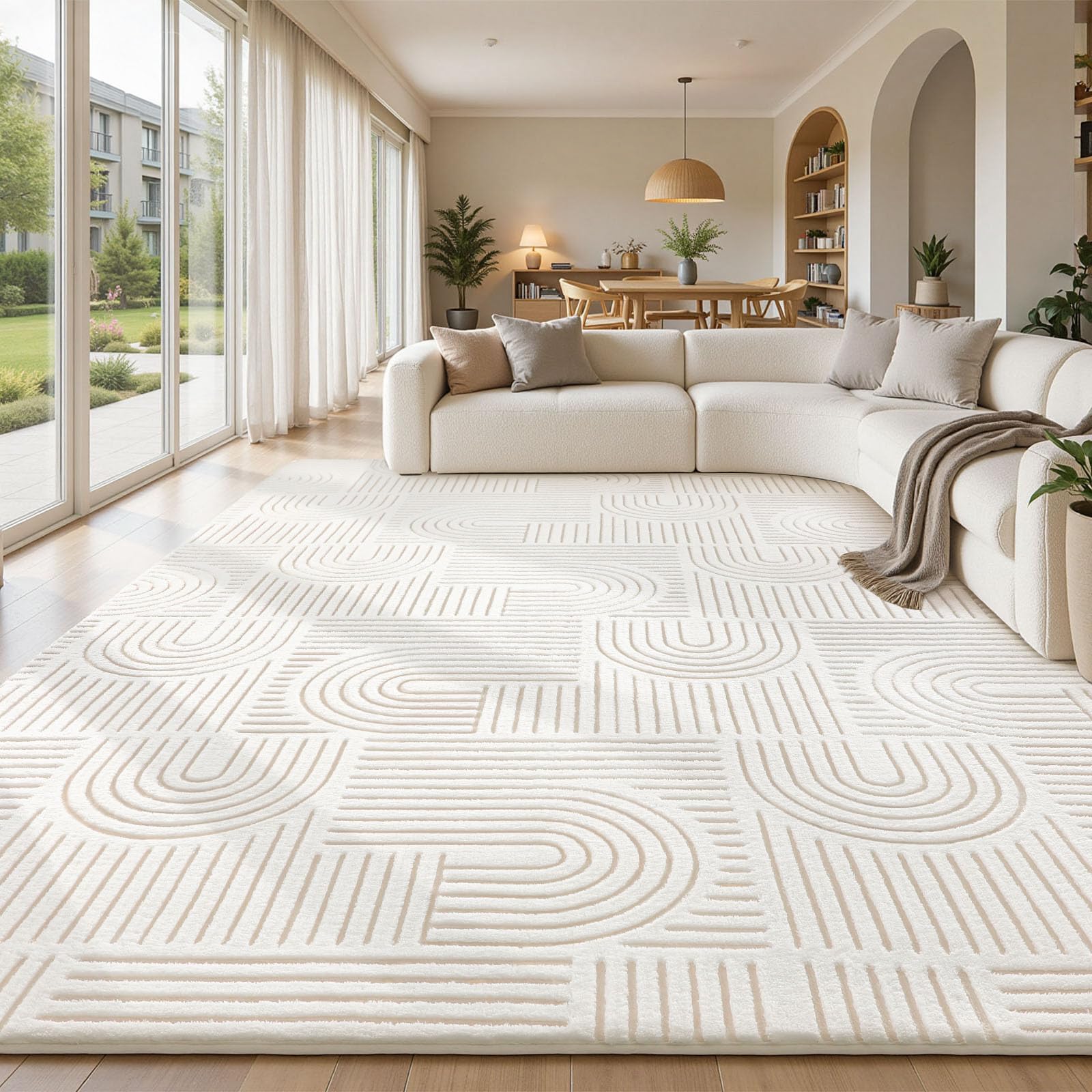 Sour Lemon Rugs Living Room Bedroom Large 240x300cm, Washable Fluffy Carpet