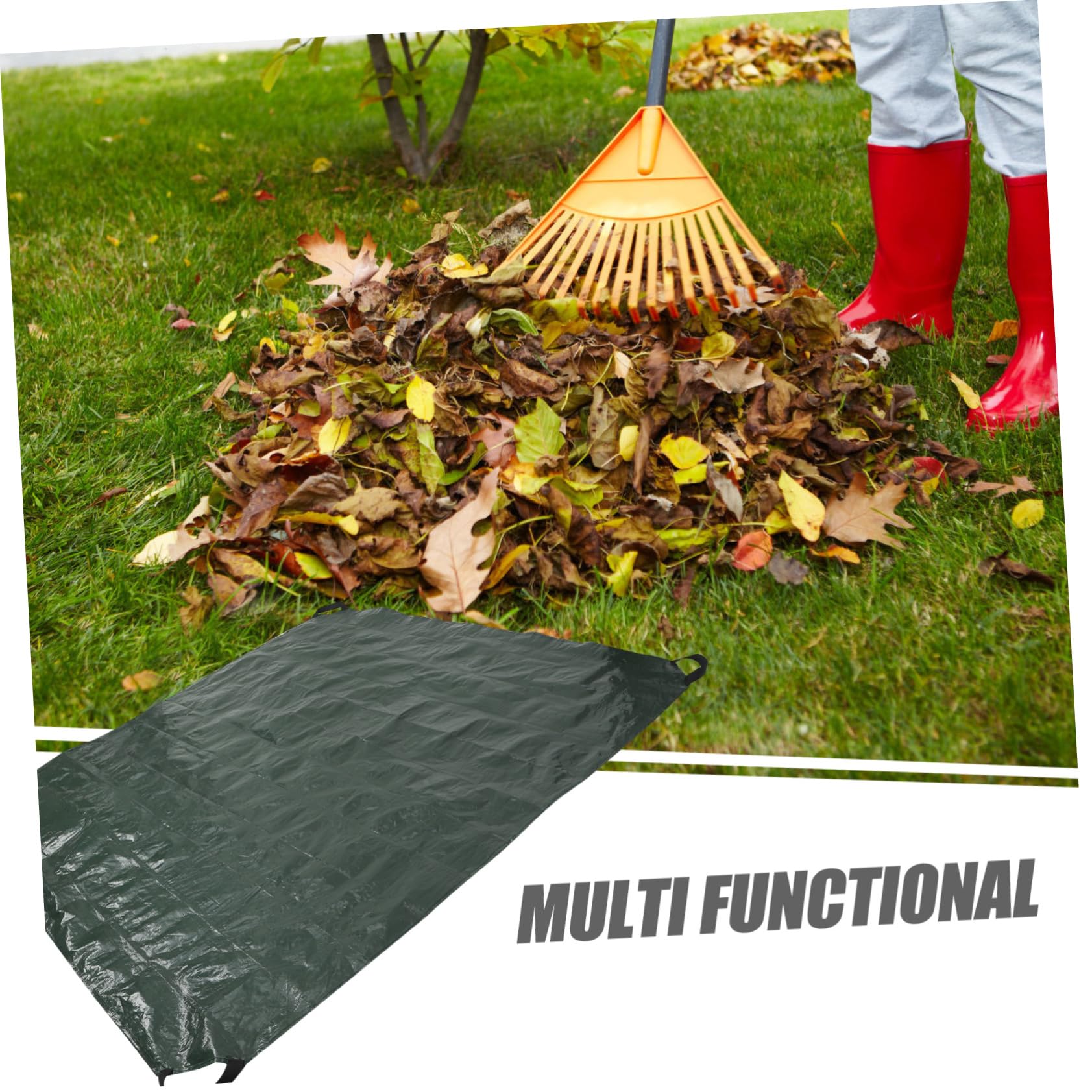 Laubsammelbeutel Herbst Mottoparty aus Pe mit Griffen für Gartenabfälle