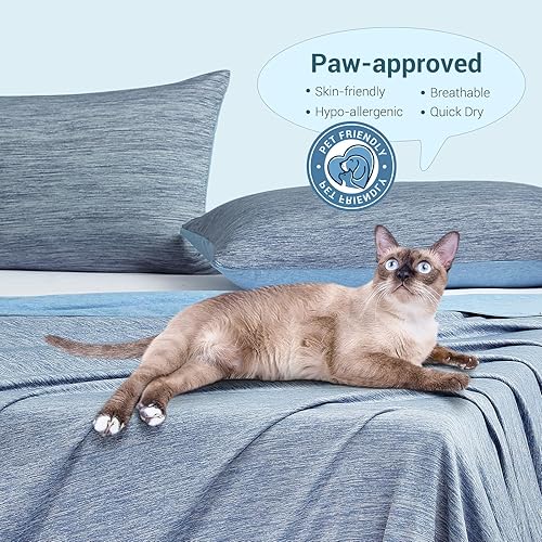 Miniatura 7 de Elegear - Revolucionaria manta enfriadora que absorbe el calor para mantener a los adultos, niños y bebés frescos en noches cálidas, fibra japonesa