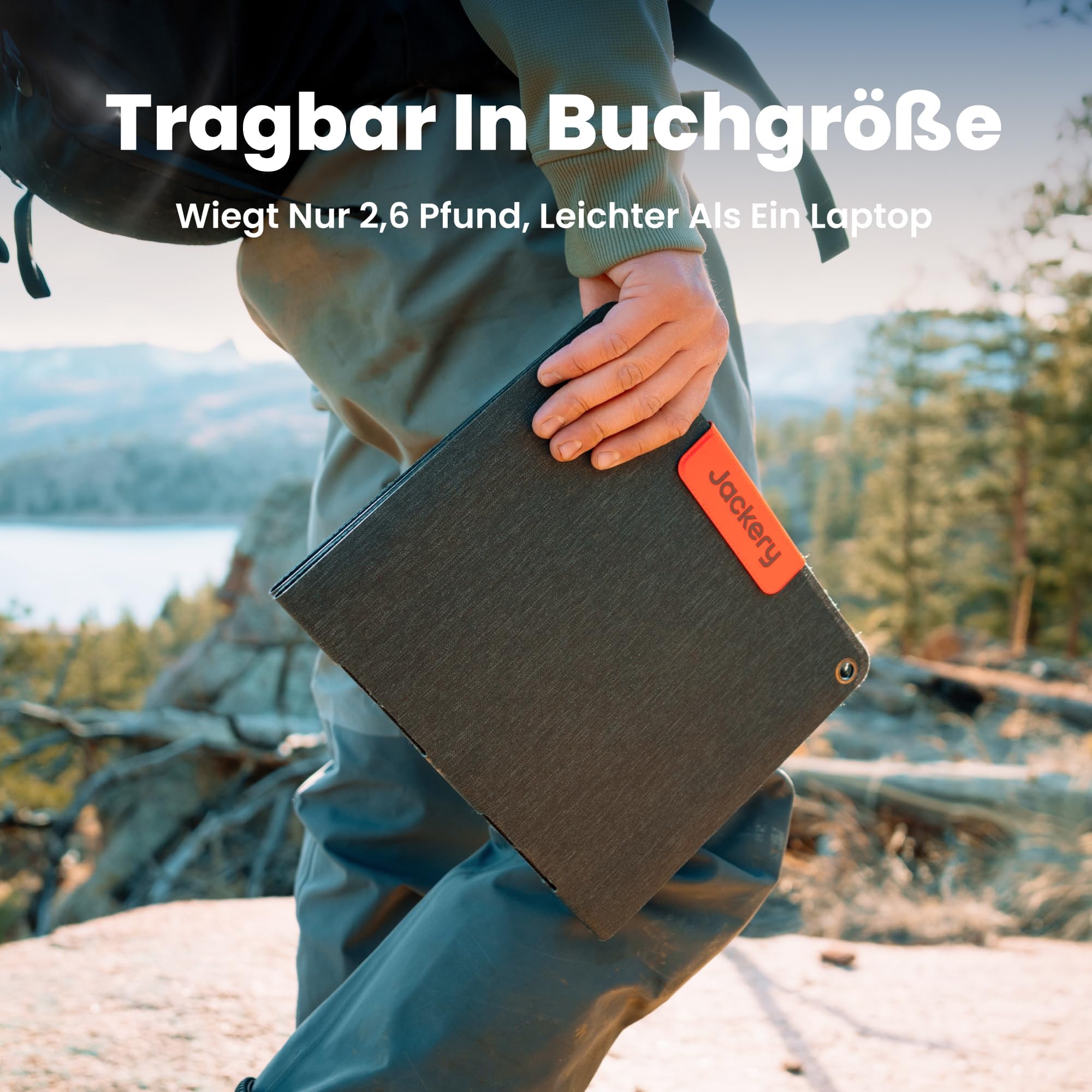 Jackery Explorer 100 Plus Tragbare Powerstation, 99Wh LiFePO4-Akku Schnellladung, 3-Port 128W TragBack-up-Akku für Reise Notfall