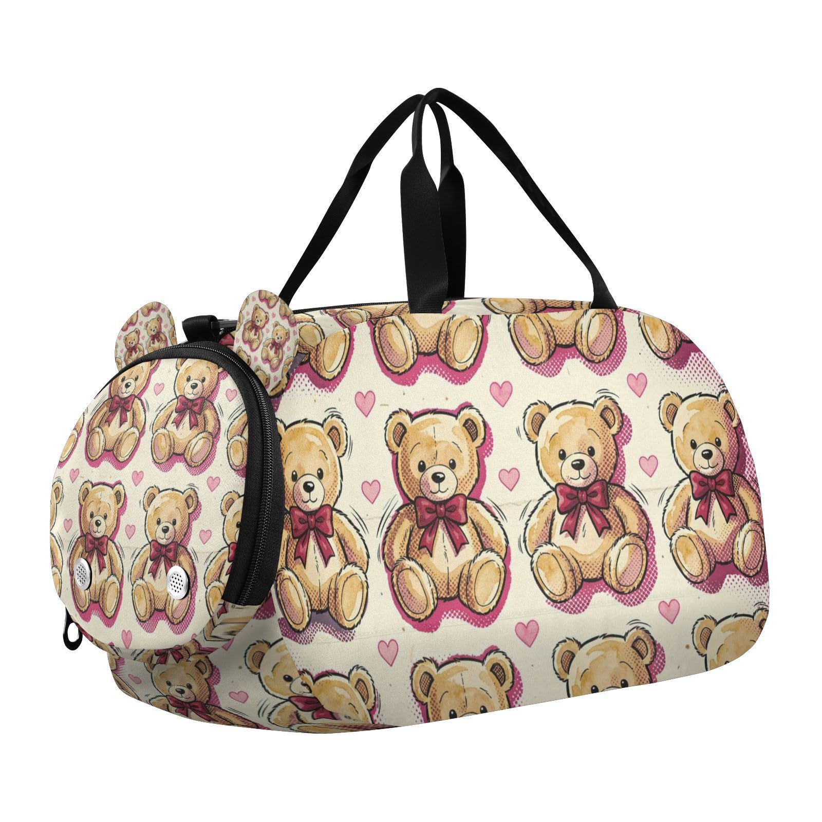 Bolsa de deporte infantil con compartimento para zapatos que evita la ropa sucia en el viaje 8