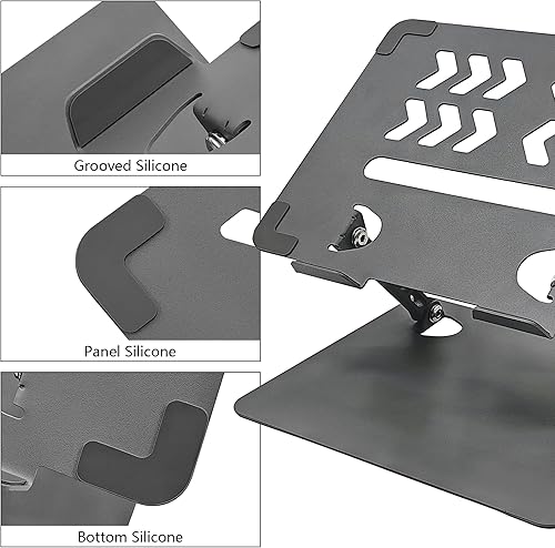 Miniatura 3 de Home Studio - Soporte pequeño para mezclador de escritorio, soporte de elevación plegable portátil de aluminio para disipación de calor, compatible