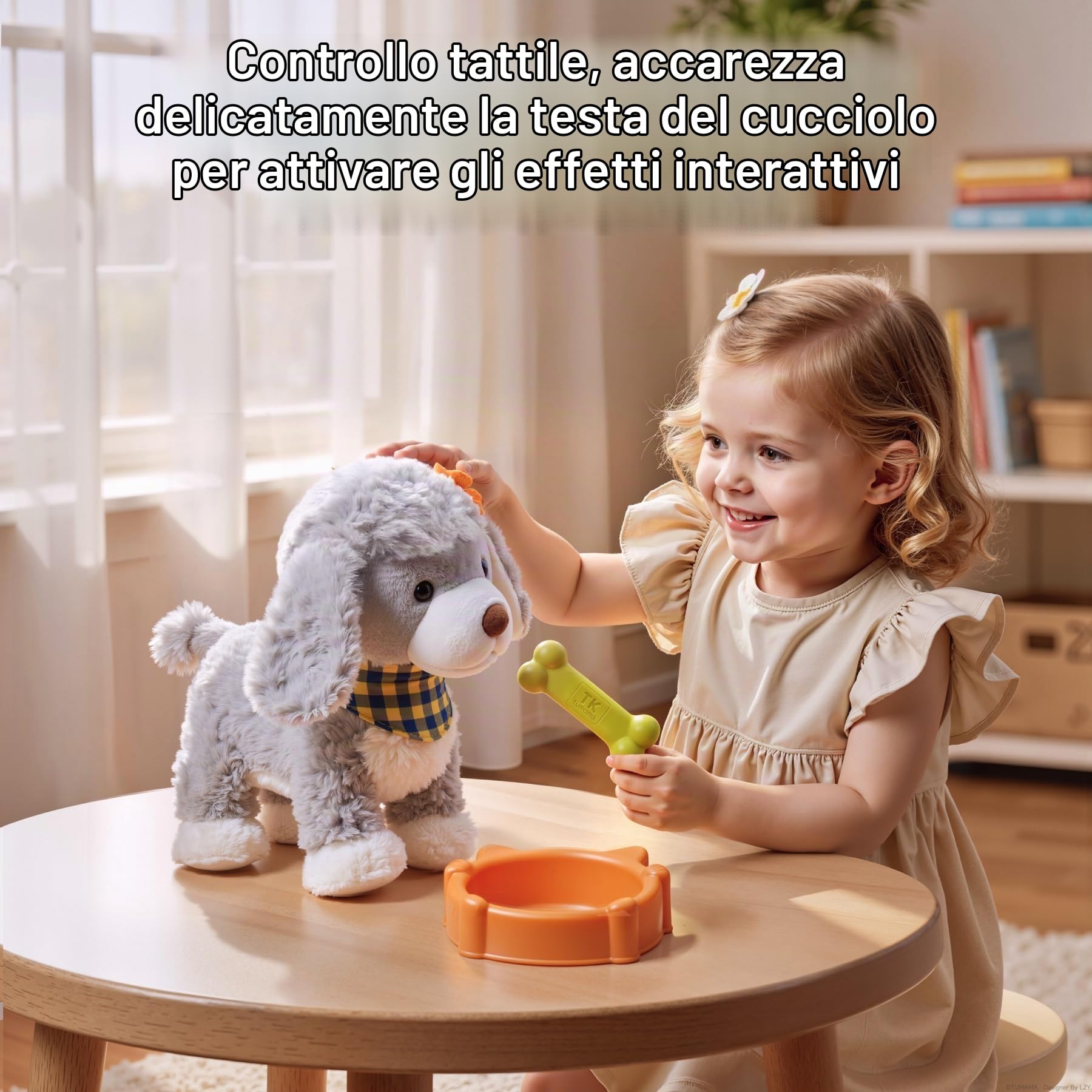 TUMAMA KIDS Cane Giocattolo di Peluche, Giochi Telecomandato Cani