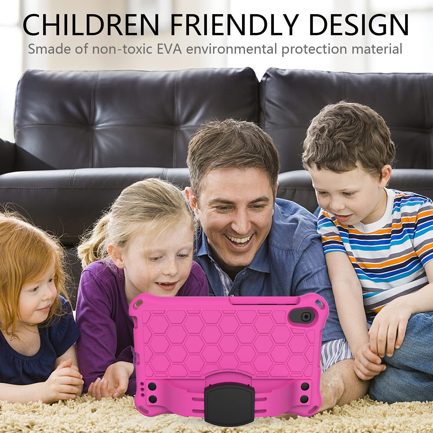 per Huawei Matepad T8 8 pollici (2020) Custodia Tablet per i Bambini, Durevole Leggero EVA & PC Antiurto Maniglia Del Basamento Della Copertura, con Tracolla