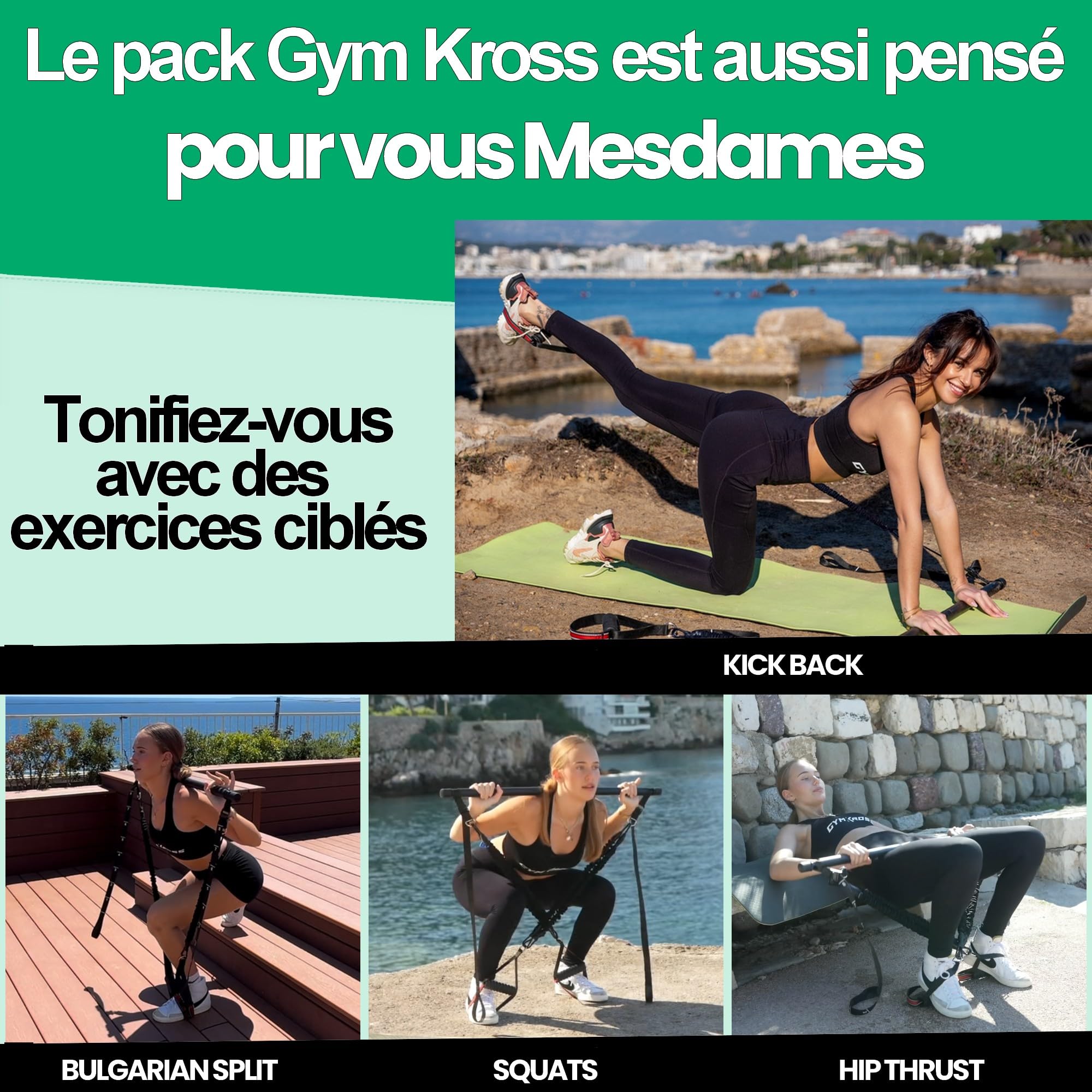 Pack Elastique Musculation avec 10 Bandes de résistance 200 kg en Latex Naturel + Barre Musculation & Sangles de Suspension – Kit Elastique Fitness/Pilates/Sport Maison & Crossfit