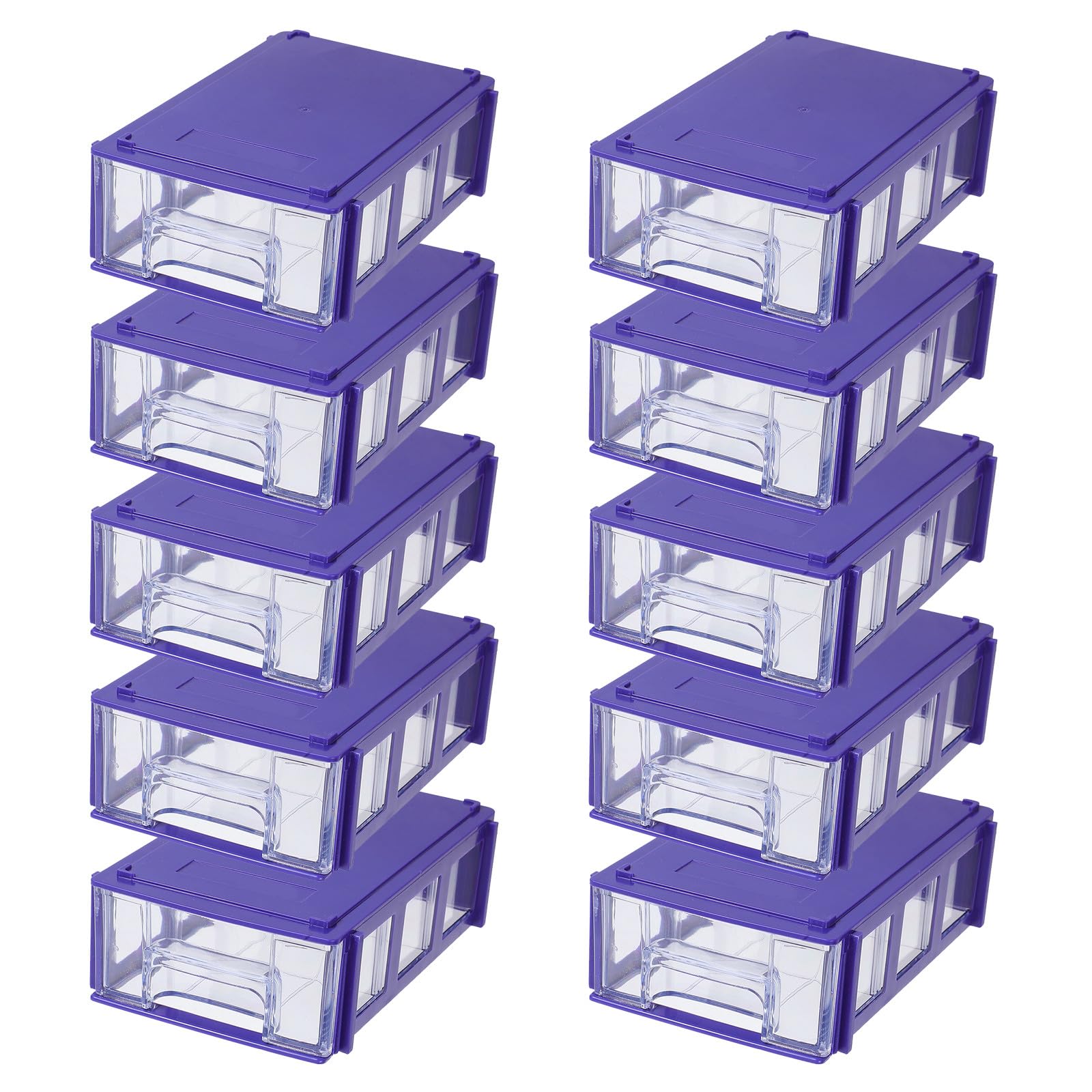Armoire de rangement empilable 10 tiroirs modulaires