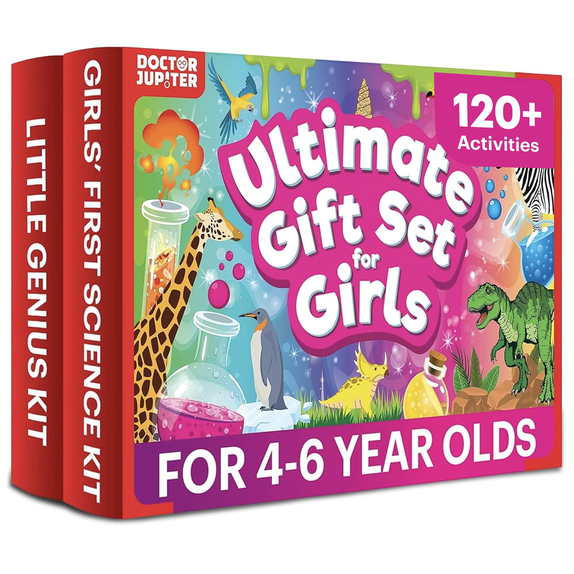 Doctor Jupiter Ultimate Gift Set for Girls| Set of Girl’s First Science Kit, Little Genius Kit for 4-6 Year Olds| Girl Birthday Gifts| STEM Learning & Education Toys for Kids Ages 4,5,6
