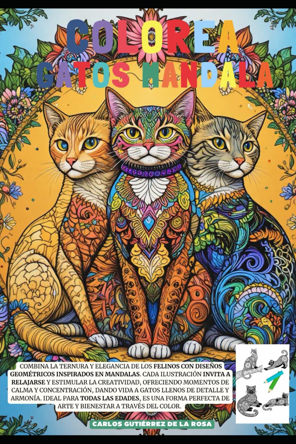 Colorea Gatos Mandala: Relajación y Armonía para todas las edades