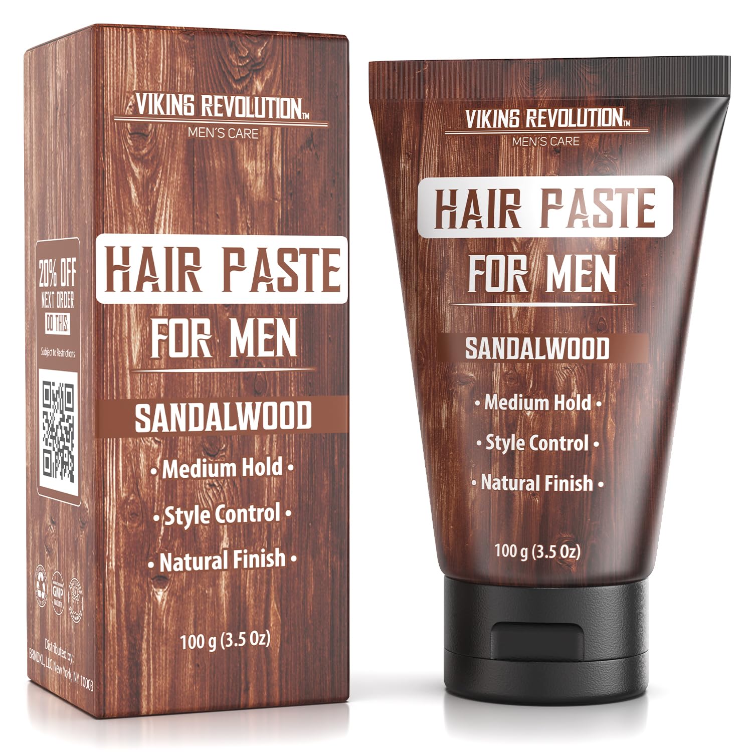 Amazon.com: Viking Revolution Hair Paste for Men - Sandalwood
