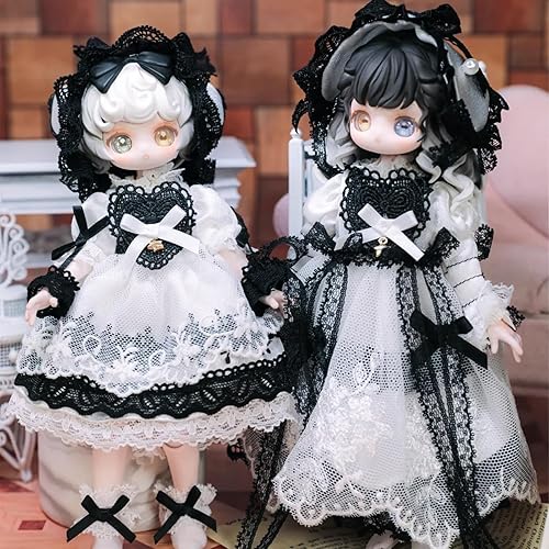 Miniatura 3 de CALEMBOU BJD - Caja ciega de la serie Treasures Vintage de 5.9 in, muñeca articulada de bola, linda muñeca de vestir con articulaciones, colección