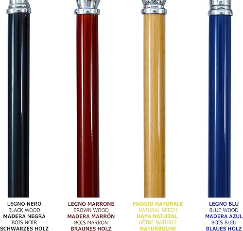 Miniatura 8 de Italy - Bastón para caminar con texto de color para grabar, madera y metal, sirena