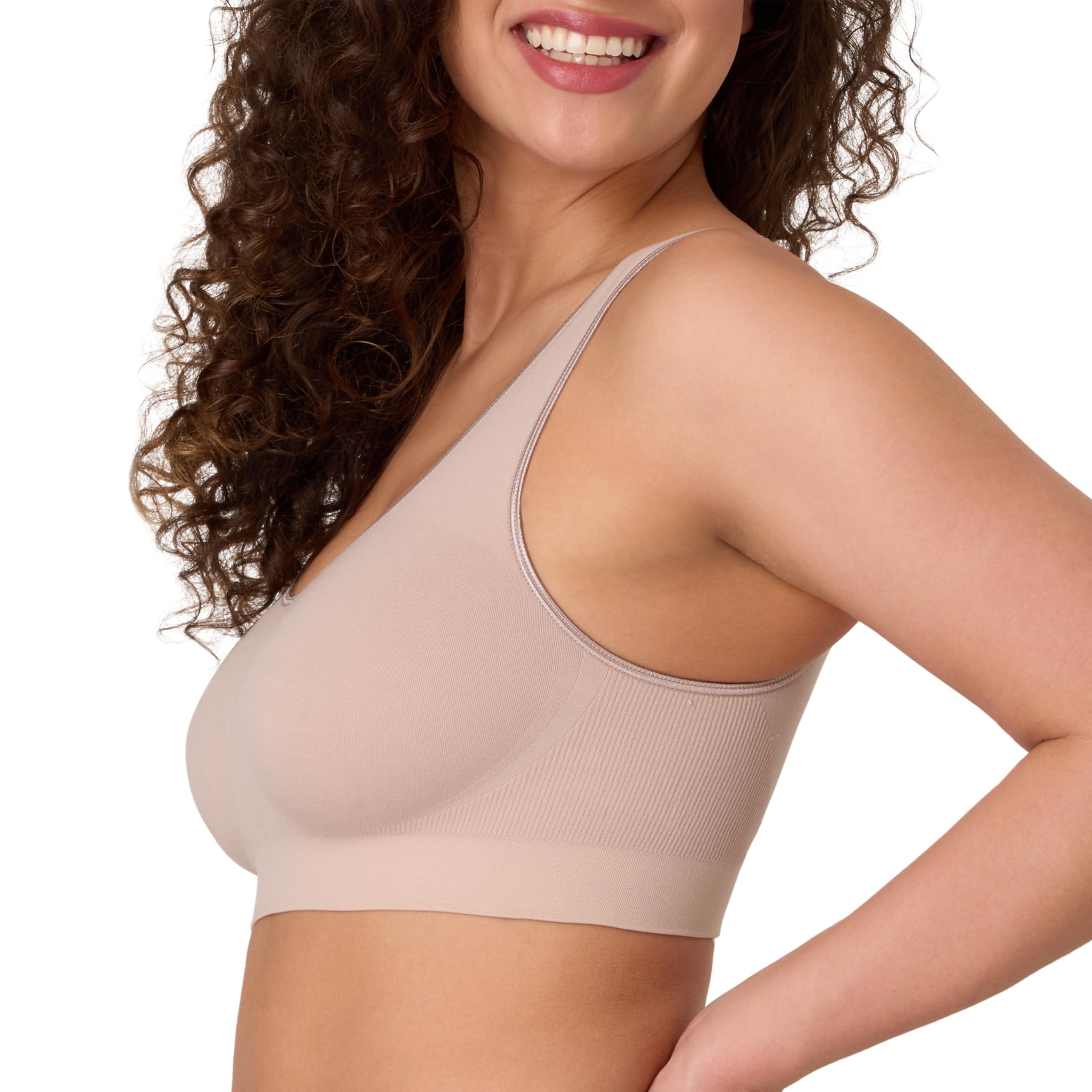 Bali Wireless Bra, One Smooth U Seamless No-Bulge Smoothing Bra, Pullover Bralette Reggiseno Donna (Pacco da 1)
