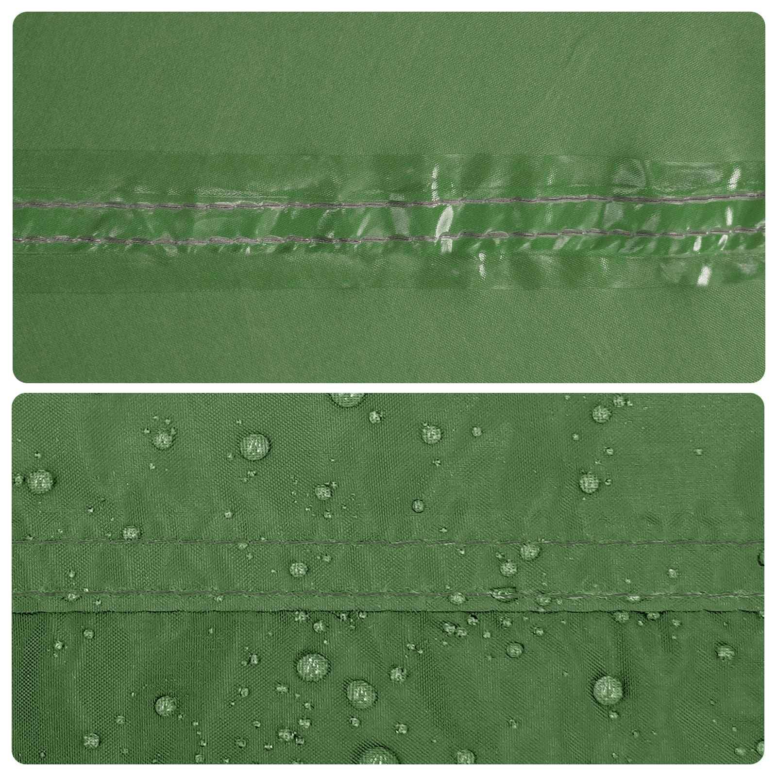 Camping Tarp mit Netzwänden, grün, 340 x 260 x 220 cm, 185T Polyester PU Dach, Belüftung mit Moskitonetz, mit Reißverschlusstür, für Camping Wandern Festival
