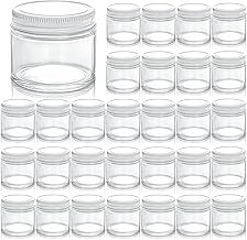TOPZEA 30 Pack Small Glass Jars with Lids, 2 Oz Round Clear Straight Sided Canning Jars Spice Jars Mason Jars Food Container for Cream, Lotions, Ointments, Herbs, Spices and Wedding Favor