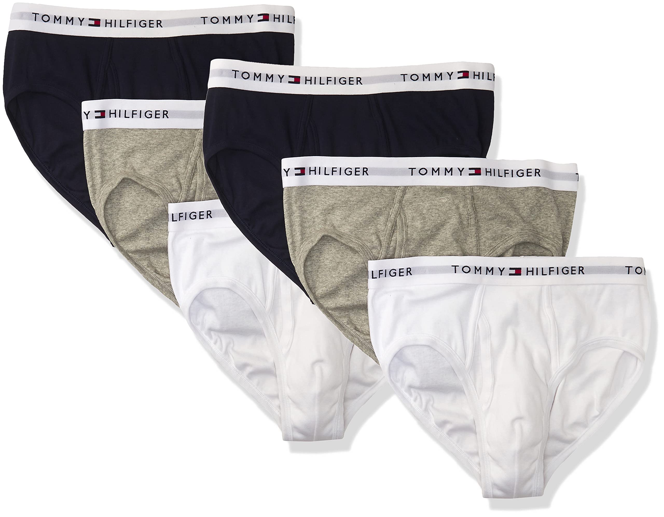 Tommy Hilfiger Men's Cotton Classic 4-Pack Brief: Large Multi (6 Pack)