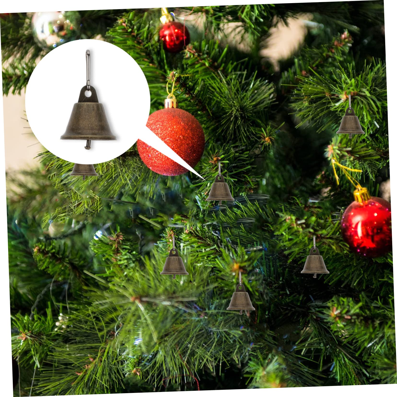 Levemolo 75pezzi Campane Decorative Di Natale Ciondoli Sospesi Per Decorazioni Festive Piccole Campane Per Addobbi Natalizi e Artigianato
