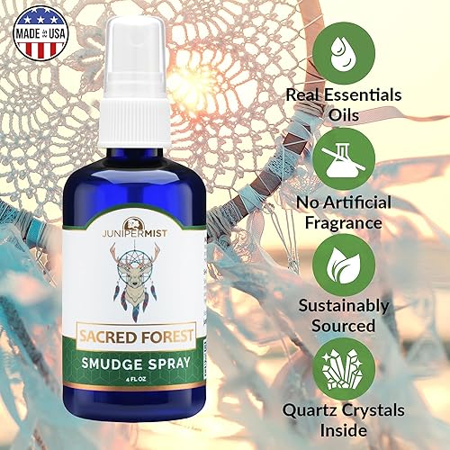 Miniatura 5 de Sacred Forest - Aerosol para manchas (4 onzas líquidas), para limpiar la energía negativa, alternativa al aerosol para manchas de salvia en aerosol,