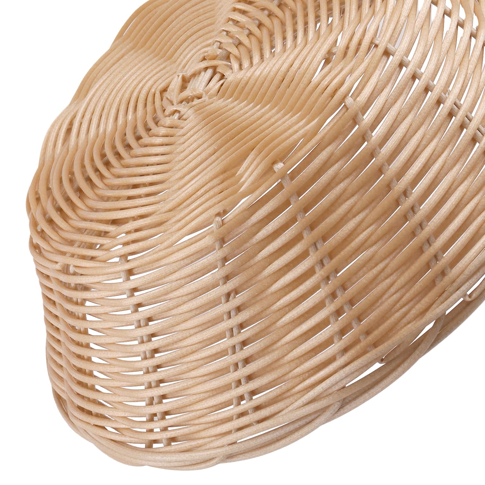 FUNSUEI Set di 12 Cestini per Pane Rotondi in Plastica, Multiuso per Hotel, Ristorazione e Casa, 22 x 6 cm, Giallo