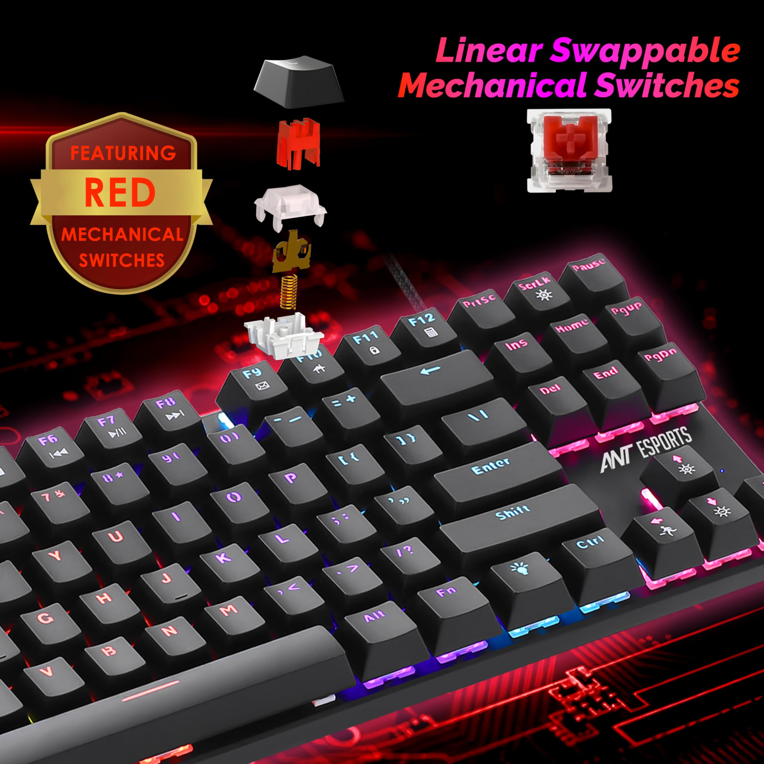 Ant Esports Scorpion MK20: 75% Mechanical Gaming Keyboard -2