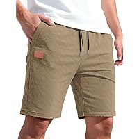 TARAINYA Pantaloncini Waffle Uomo Cotone Estivi Corti Uomo con Coulisse