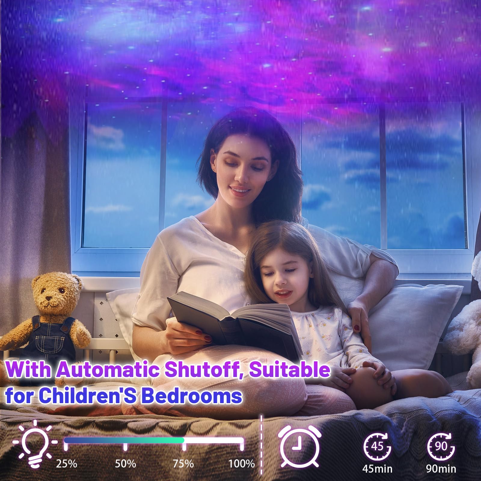 Proiettore a LED effetto cielo stellato, Astronauta Cielo Stellato Galassia Proiettore, Proiettore Stellare Astronauta, Luminosità E Velocità Regolabili, Ruotabile A 360°, Regalo Per Bambini E Adulti