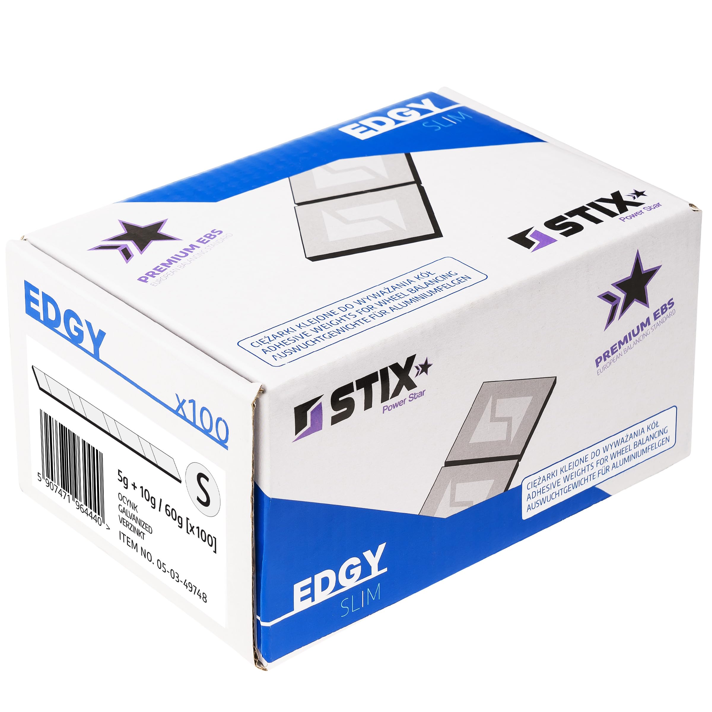 Stix Automotive Equipment - Pesi Adesivi di bilanciamento - 5 + 10 g/60 g - Set di 400 Strisce - 8 Pezzi per Striscia
