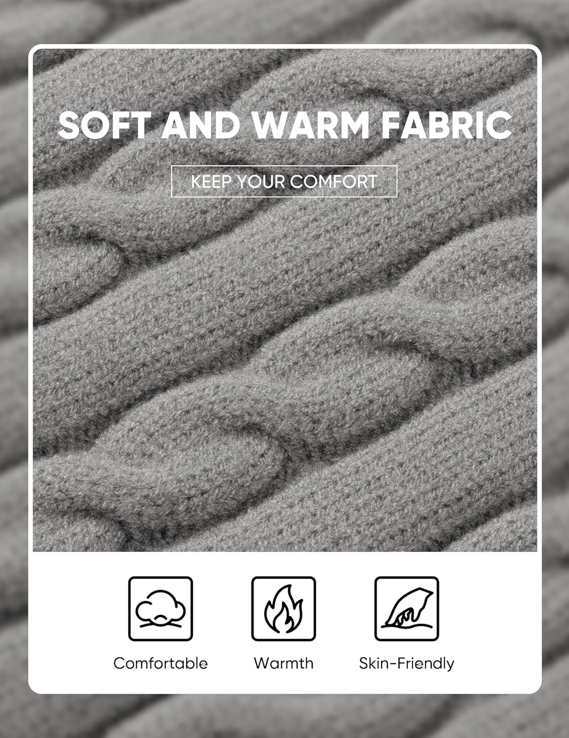 JMIERR Men's Sweater Vests Causal Sleeveless Cable Striped Knit V Neck Pullover - Image 5