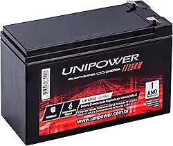 BATERIA 12V 9.0AH (UP1290), UNIPOWER, Preto