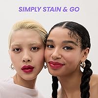 Vista 8 de Wonderskin Wonder Blading - Máscara labial, tinte labial rosa resistente al agua, no mancha, de larga duración, (First kiss masque)