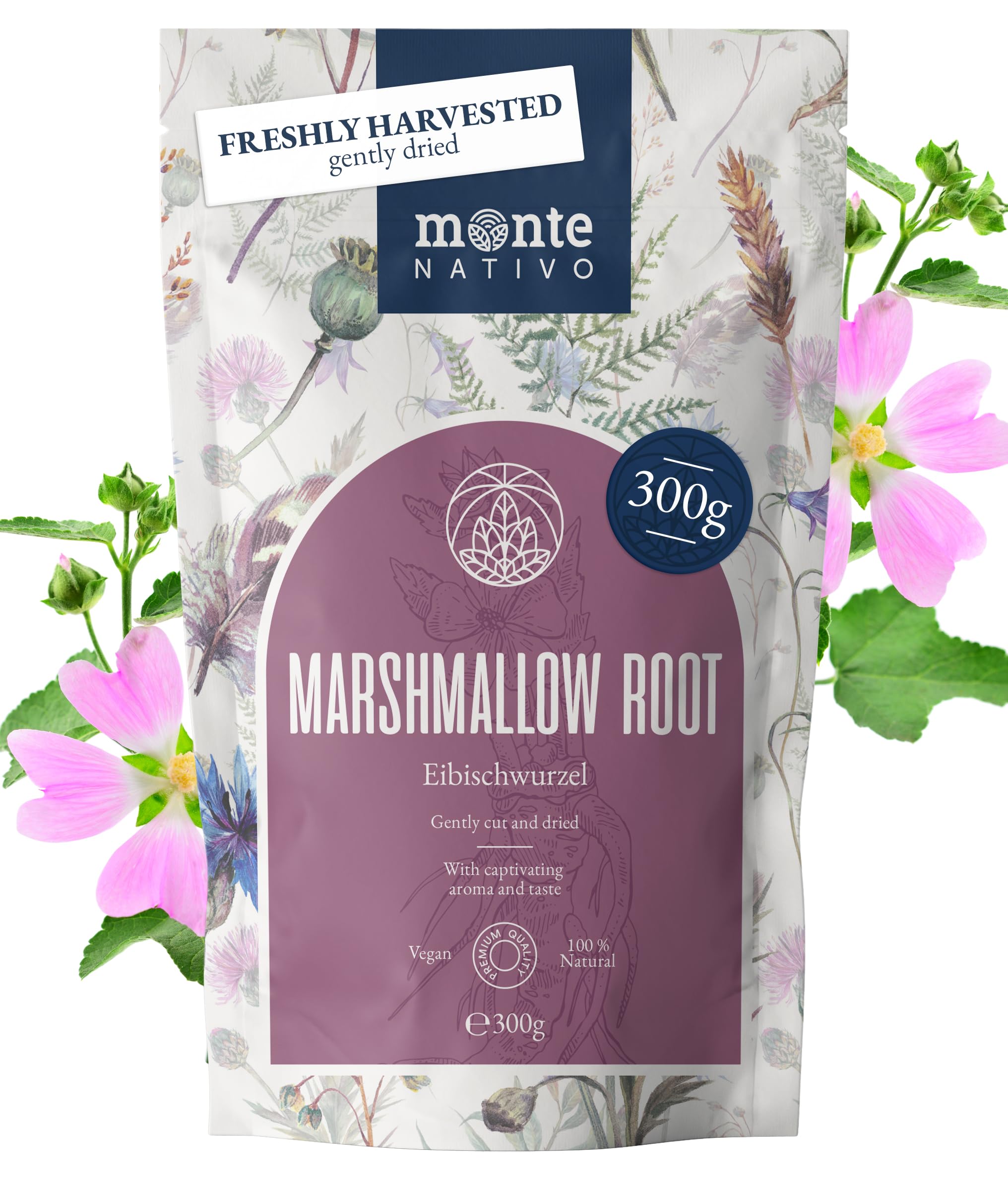 Lemon Balm Tea Monte Nativo (300g) - Gently Dried Lemon Balm Leaves - Aromatic and 100% Pure and Natural Loose Leaf Herbal Tea Without Additives - As a healthy, refreshing infusion — view 21