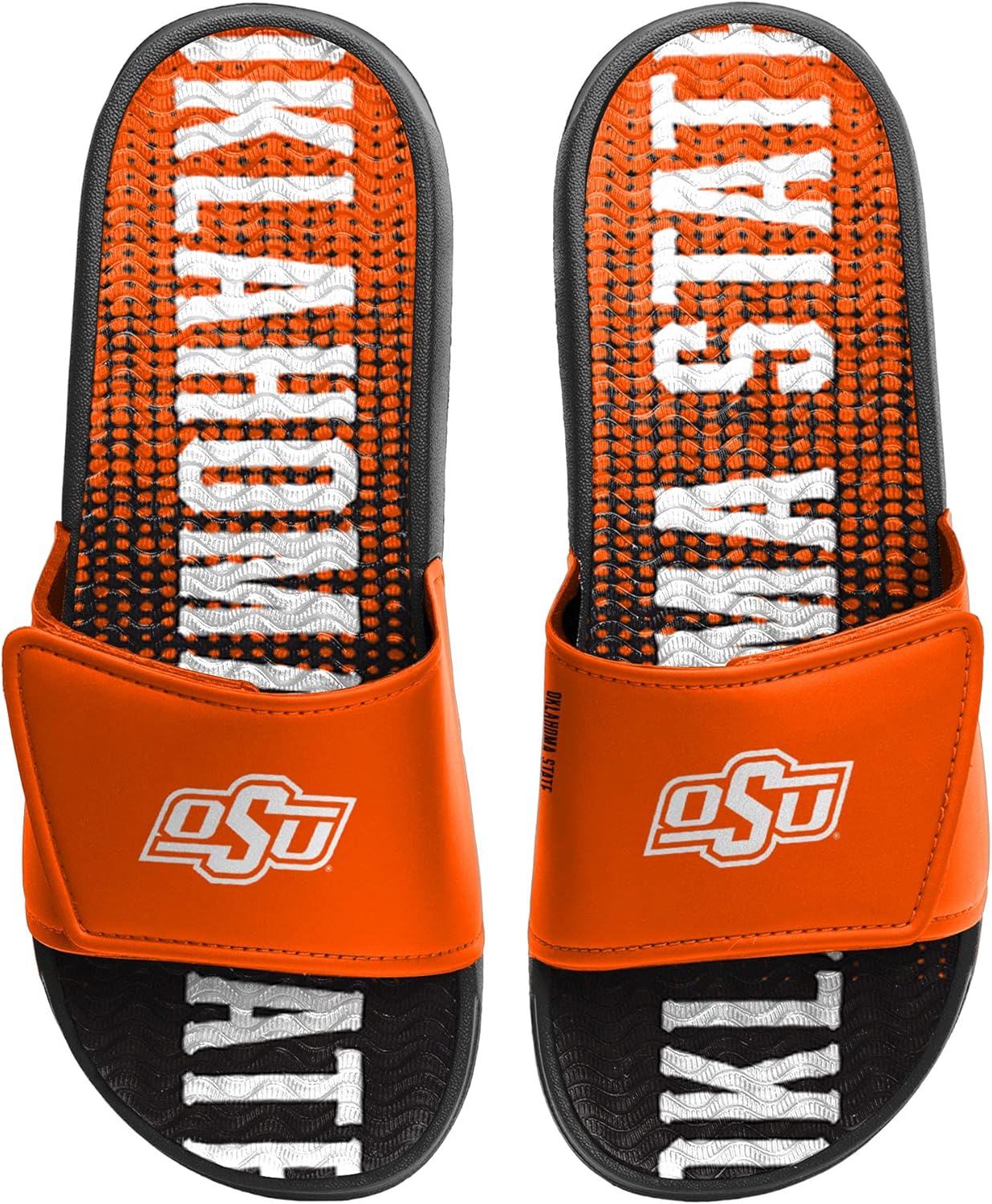 FOCO mens Ncaa College Team Logo Athletic Sport Shower Flip Flop Sandals Gel Slides