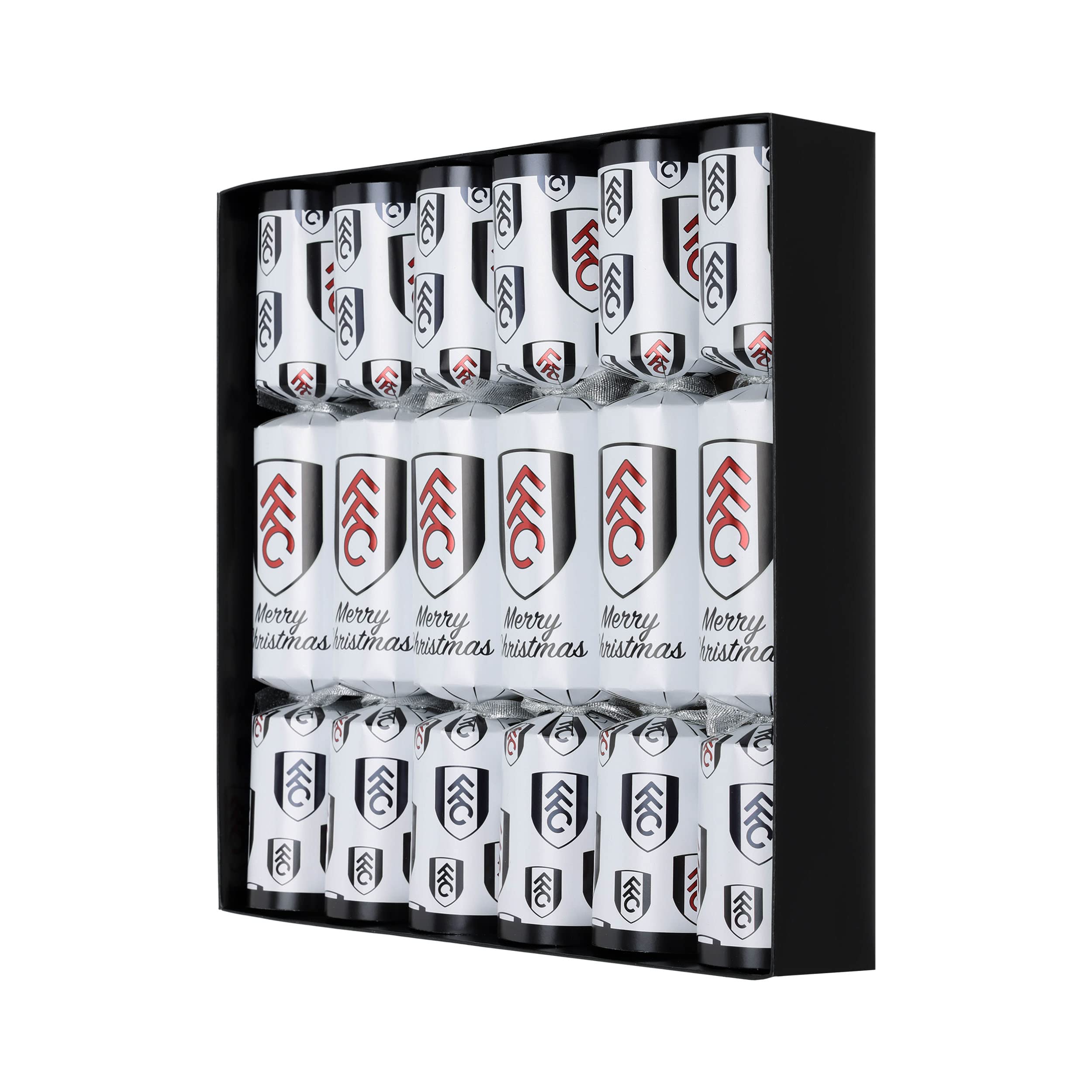 Foco Fulham Championship Football Fan 6-Pack Christmas Crackers
