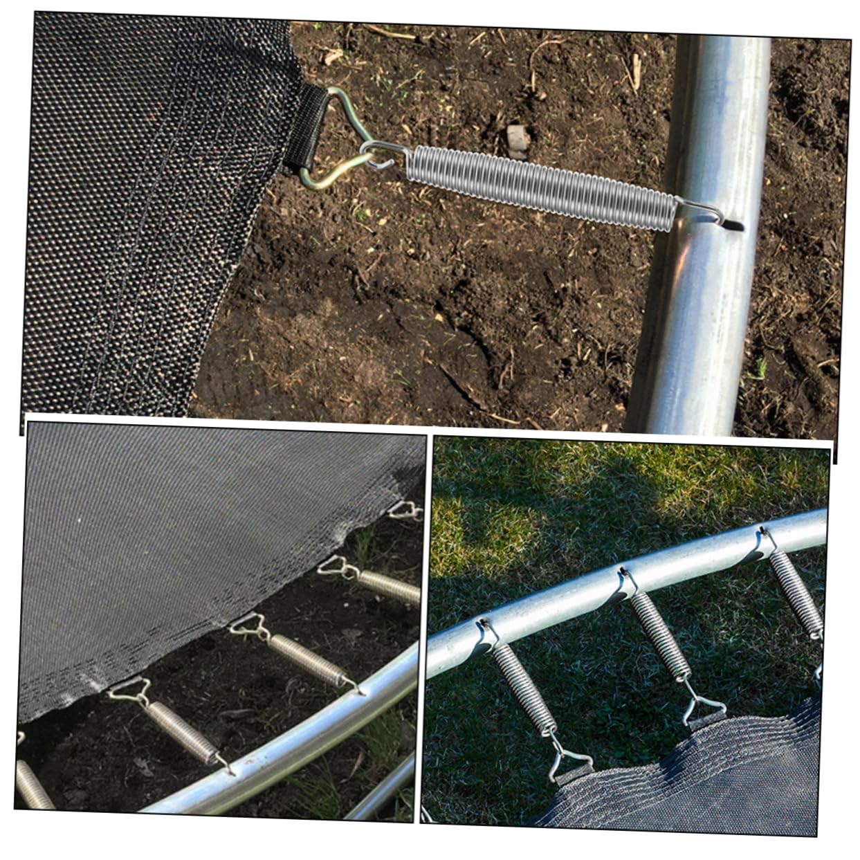 HANABASS Metallfedern für Trampoline Trampolinfedern Ersatzfedern Verzinkt Robust Langlebig Einfache Montage Verbessertes Sprungerlebnis