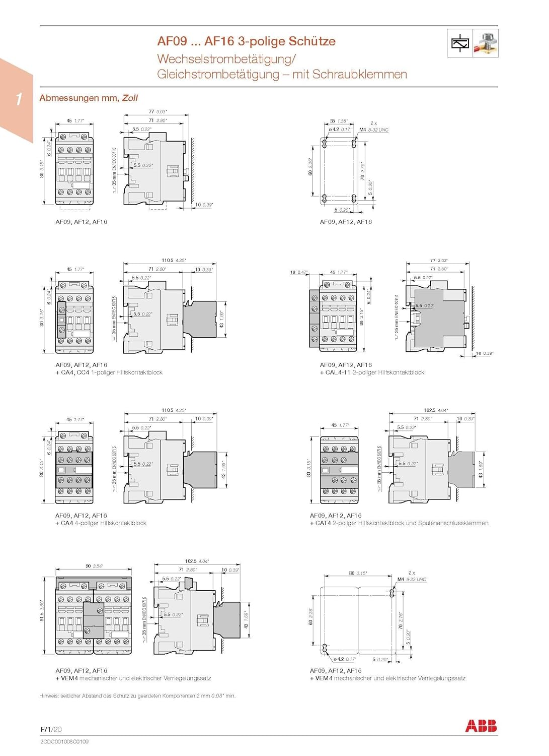 ABB Contactor Contactor 1SBL177001R1310-AF16-30-10-13