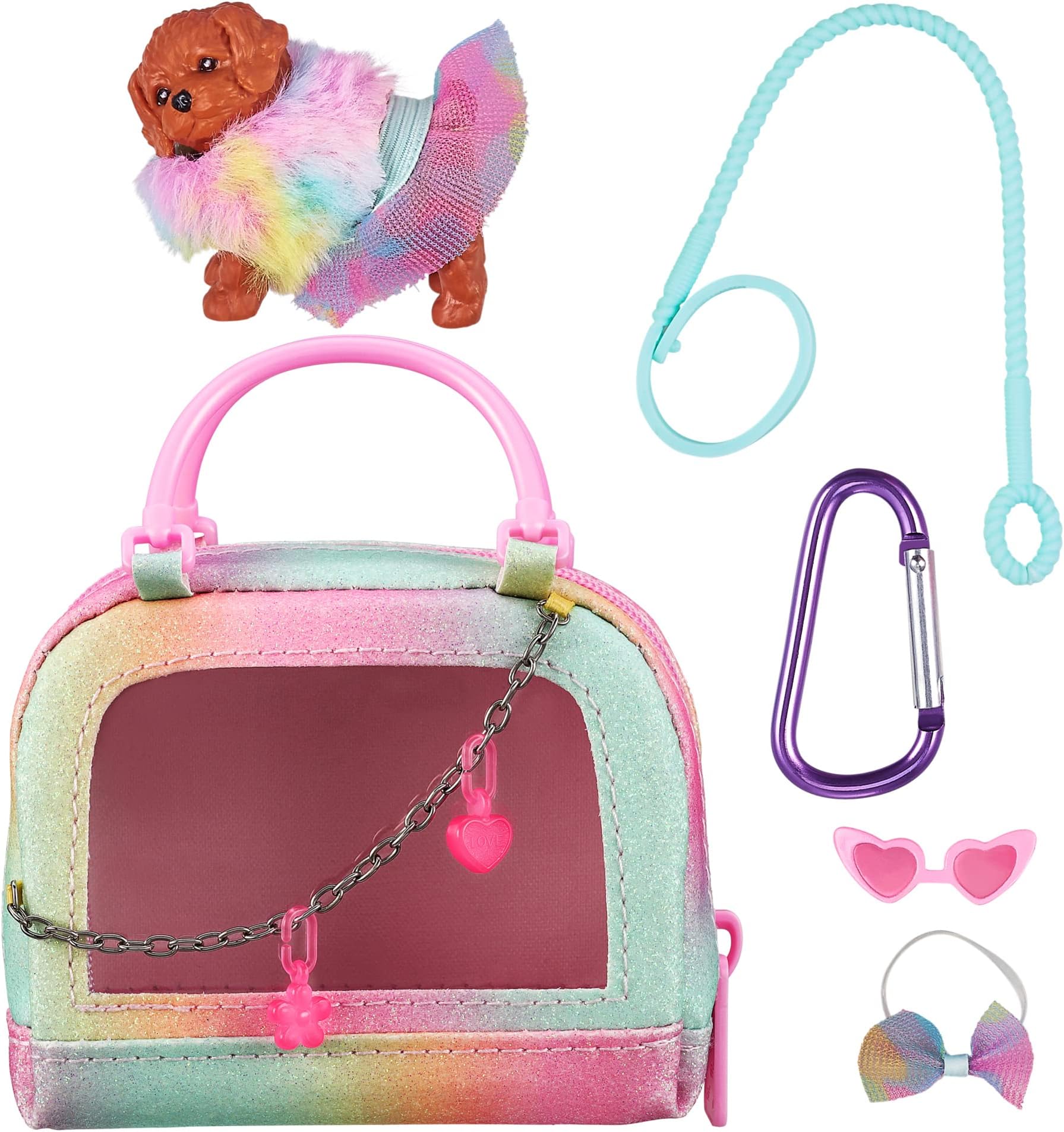 Collectible Micro Puppy Carrier with 1 Micro Puppy and 5 Micro Working Surprises Inside! Styles May Vary