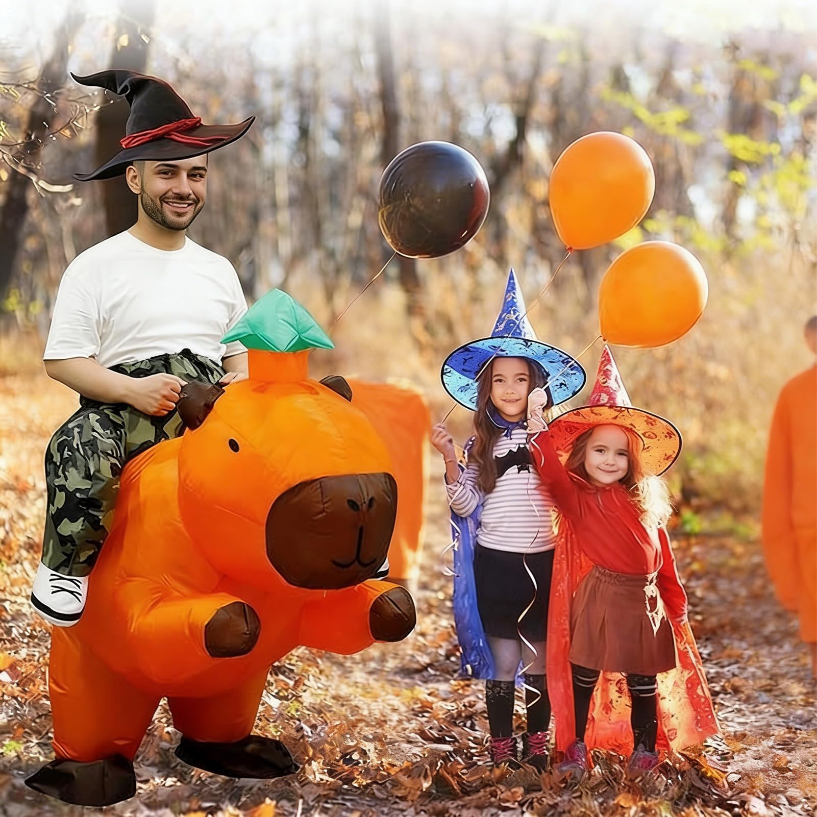 Nadmuchiwany Kostium Kapibary Dla Dorosłych Zabawne Nadmuchiwane Przebranie | Stroj Kapibary Zwierzęcy Do Animacji Dla Halloween Szkolne Występy Karnawał Urodziny Święto Tematyczna Imp