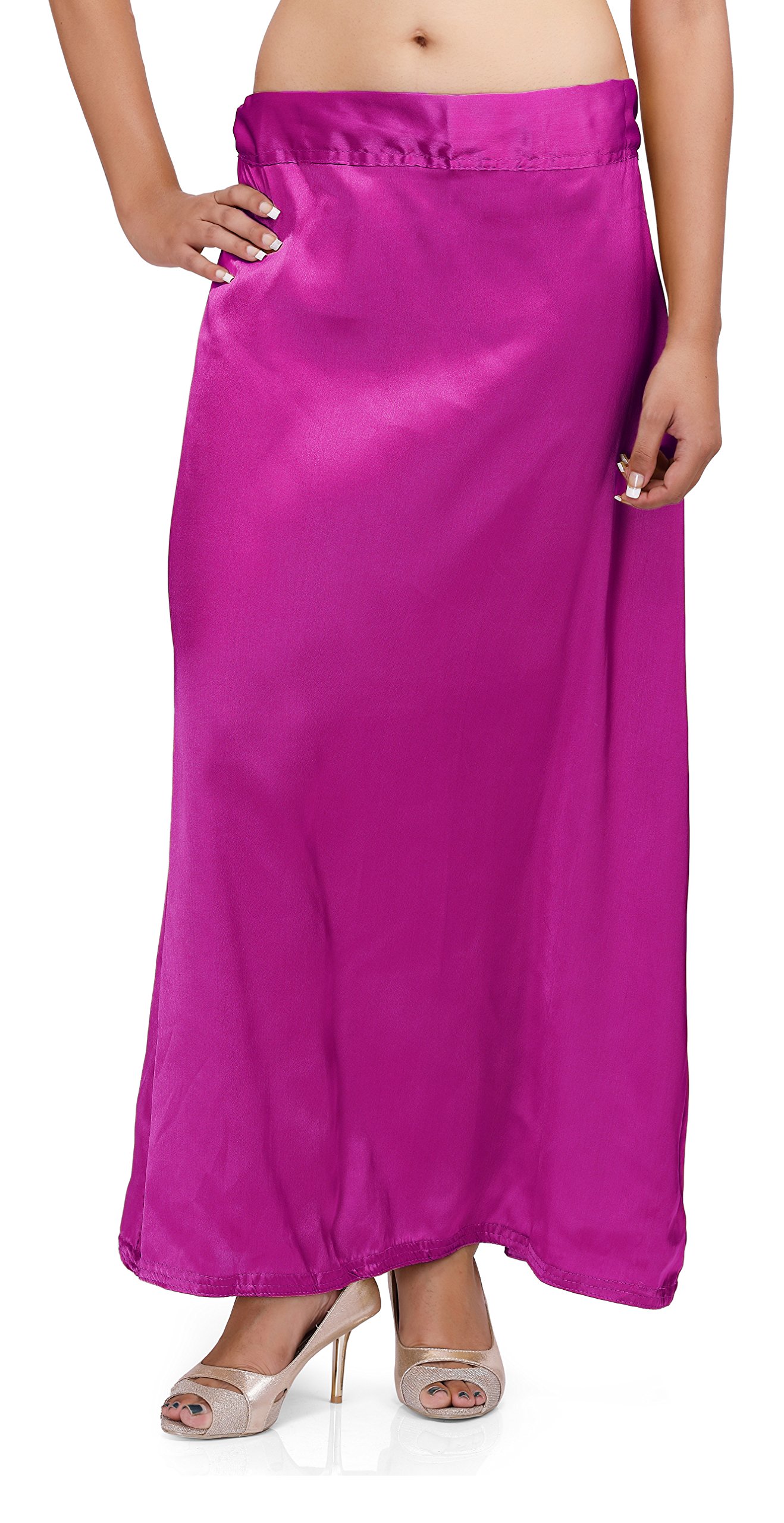 Women's Satin Petticoat (Pink, 52)-picture-52